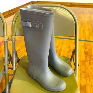 Womens Grey Rain Boots